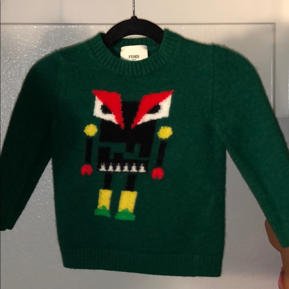 Green FENDI sweater